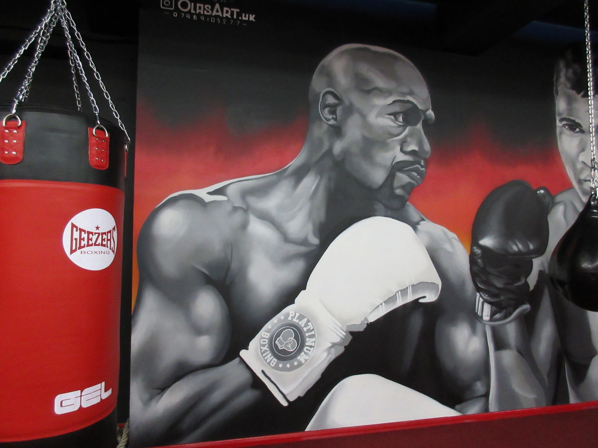 Boxing Mural Mayweather