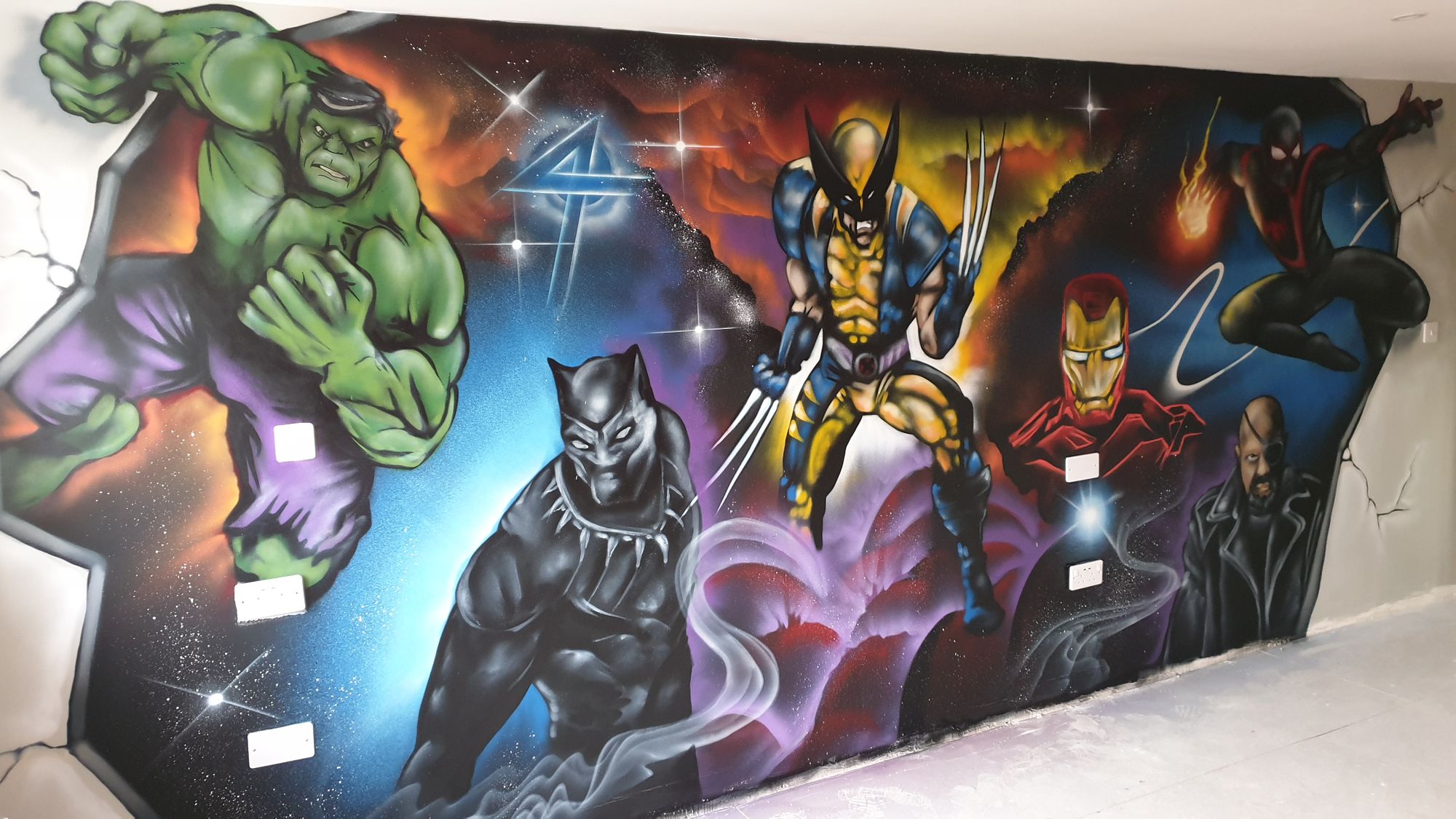 Graffiti Bedrooms Marvel UK