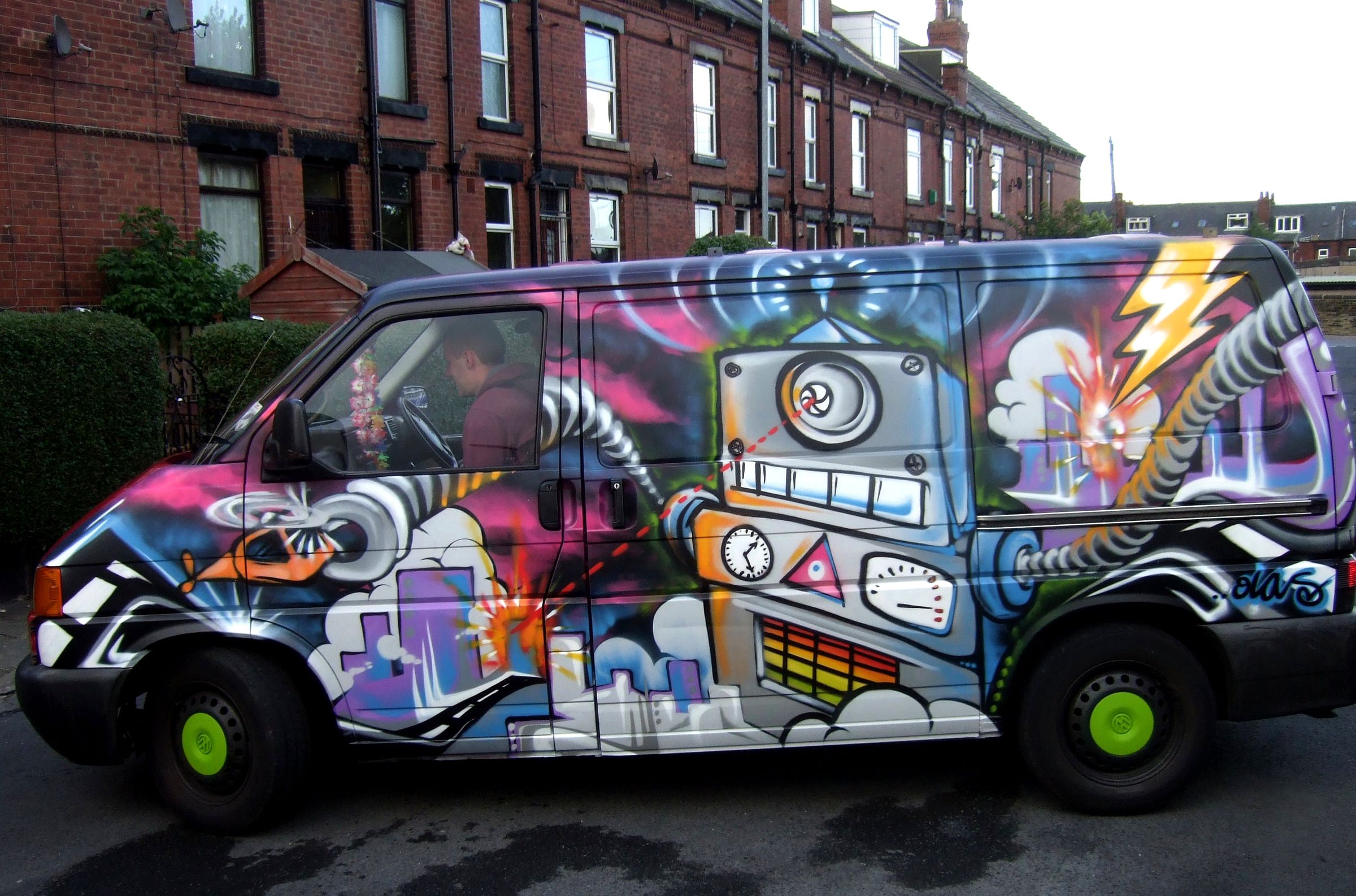 SPRAY PAINTED VEHICLES